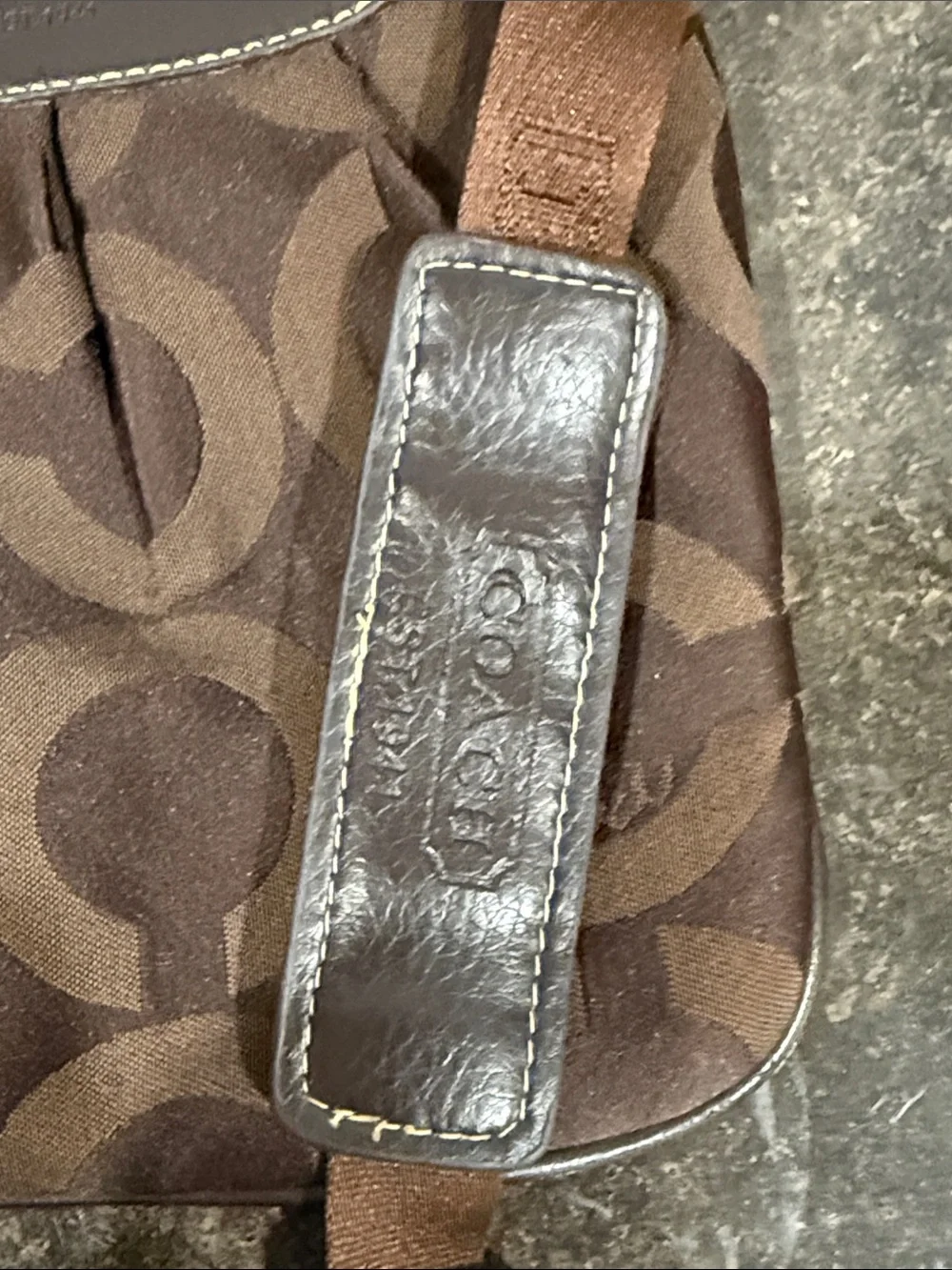 Vintage Coach Brown Madison Crossbody Bag